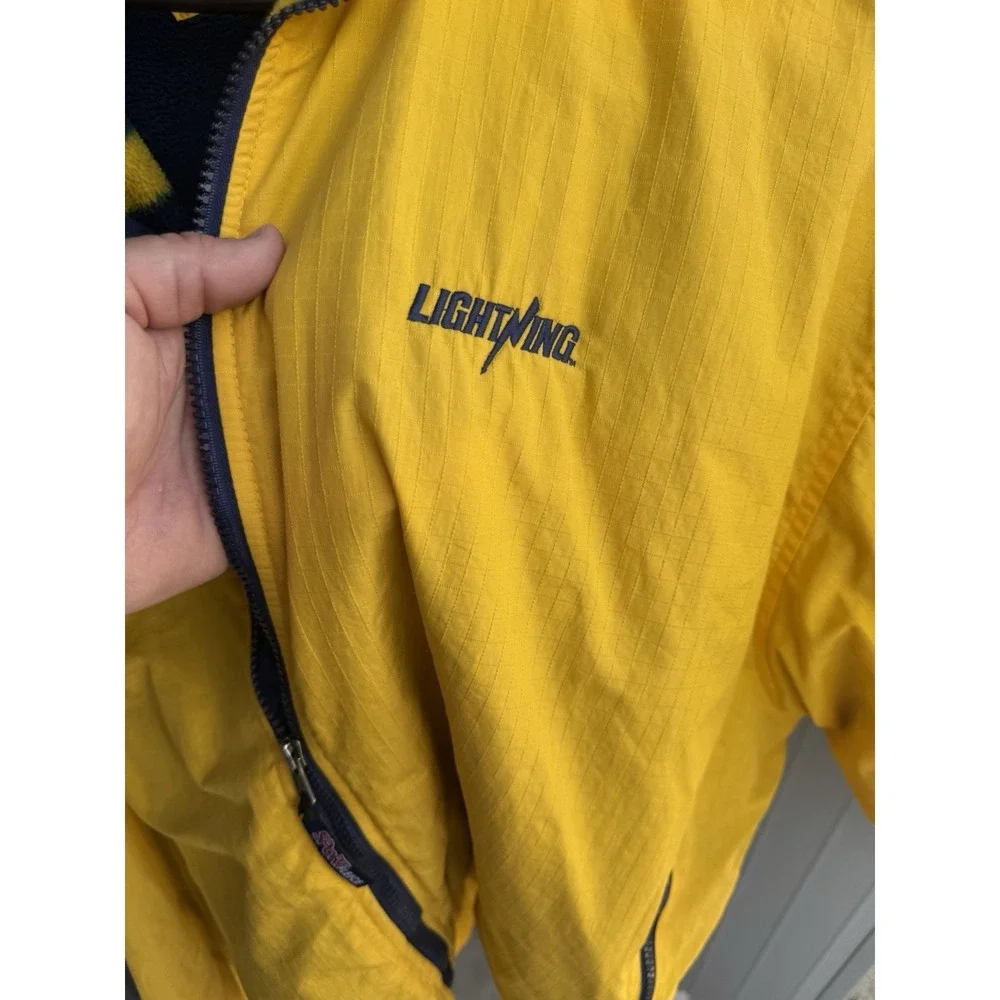 Vintage Dunbrooke Sport Lightning Fleece Lined Jacket Yellow Men's XL USA